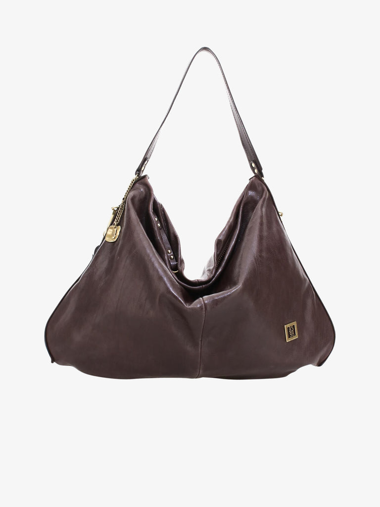 A.S.98 borsa a tracolla donna loya pelle marrone