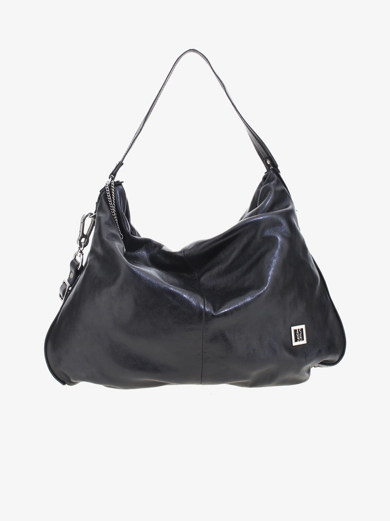 A.S.98 borsa a tracolla donna loya pelle nero