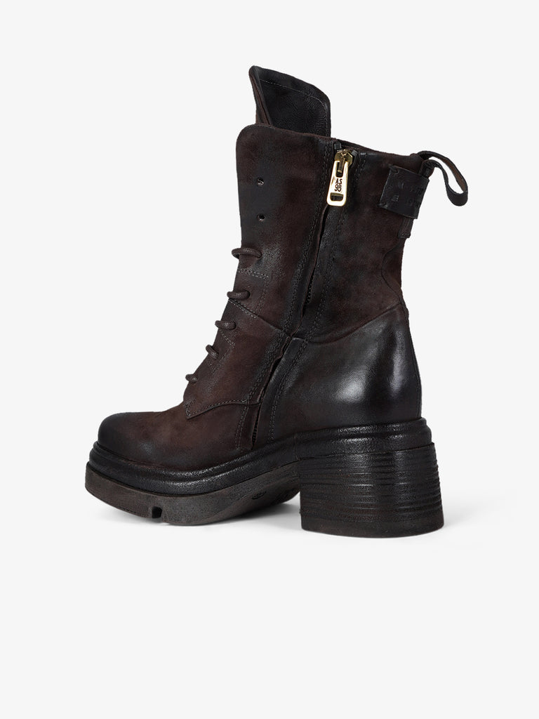 A.S.98 stivaletti donna calvados pelle marrone