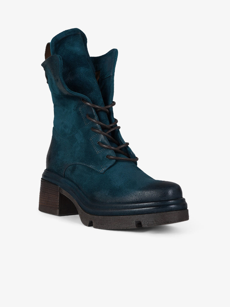 A.S.98 stivaletti donna calvados pelle verde