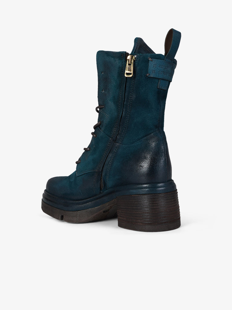 A.S.98 stivaletti donna calvados pelle verde