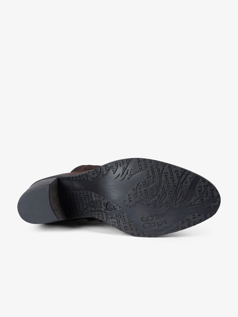 A.S.98 stivaletti donna pelle marrone