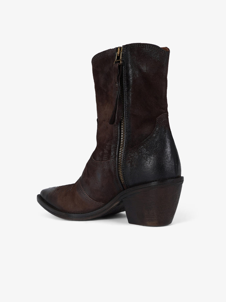 A.S.98 stivaletti donna crystal pelle marrone