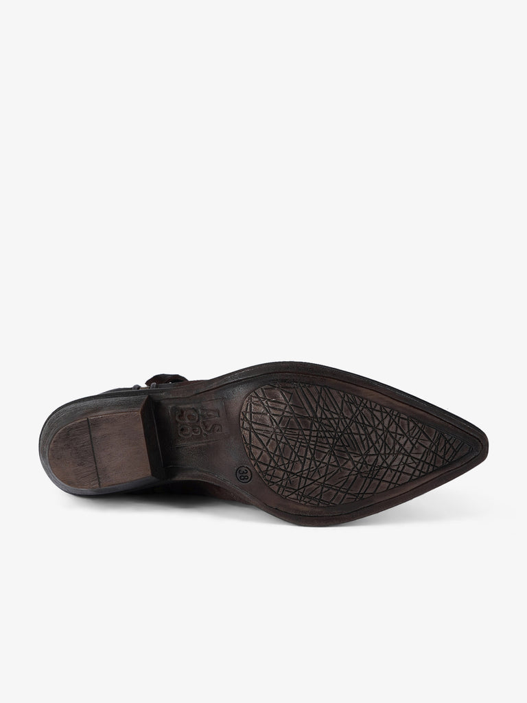 A.S.98 stivaletti donna crystal pelle marrone