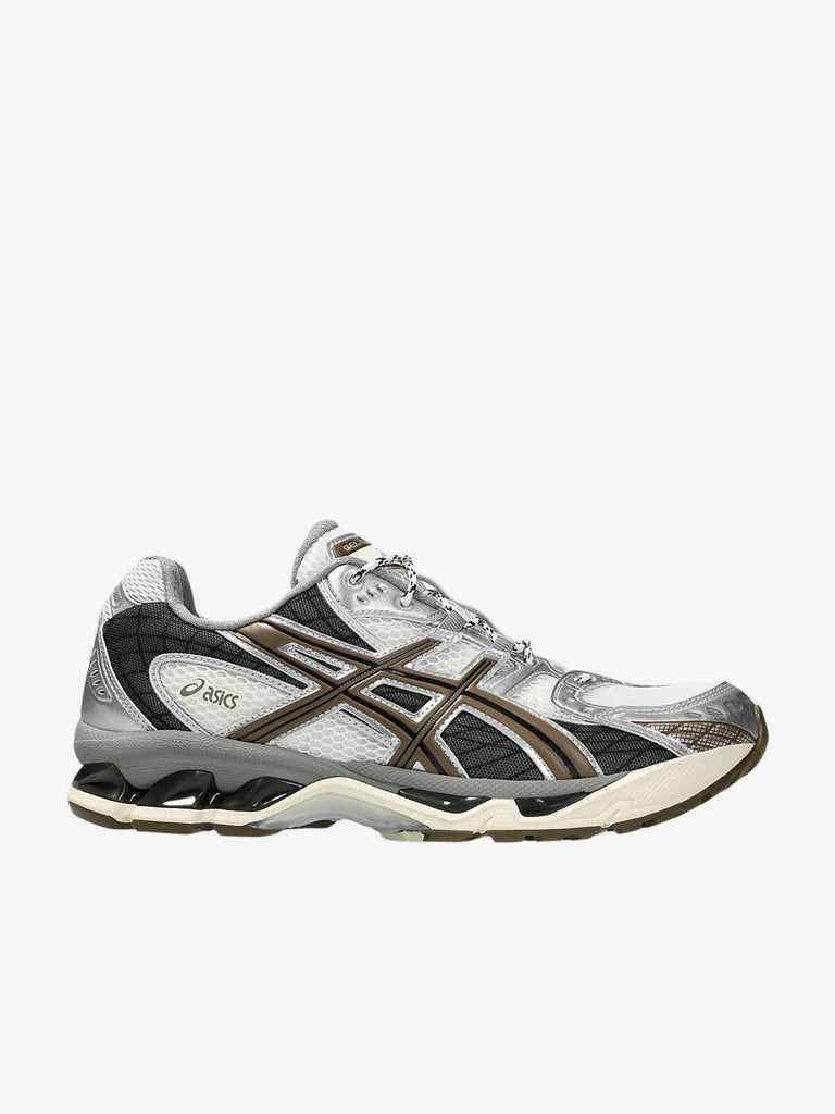 ASICS sneakers uomo gel-nimbus 10.1 1203A543-107 pelle argento