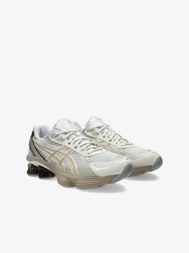 ASICS sneakers uomo gel-kinetic fluent 1203A591- pelle bianco