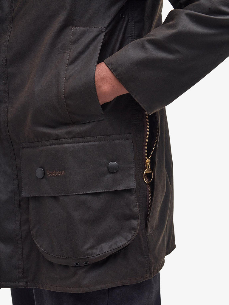 BARBOUR giubbotto classica beaufort cerato uomo verde