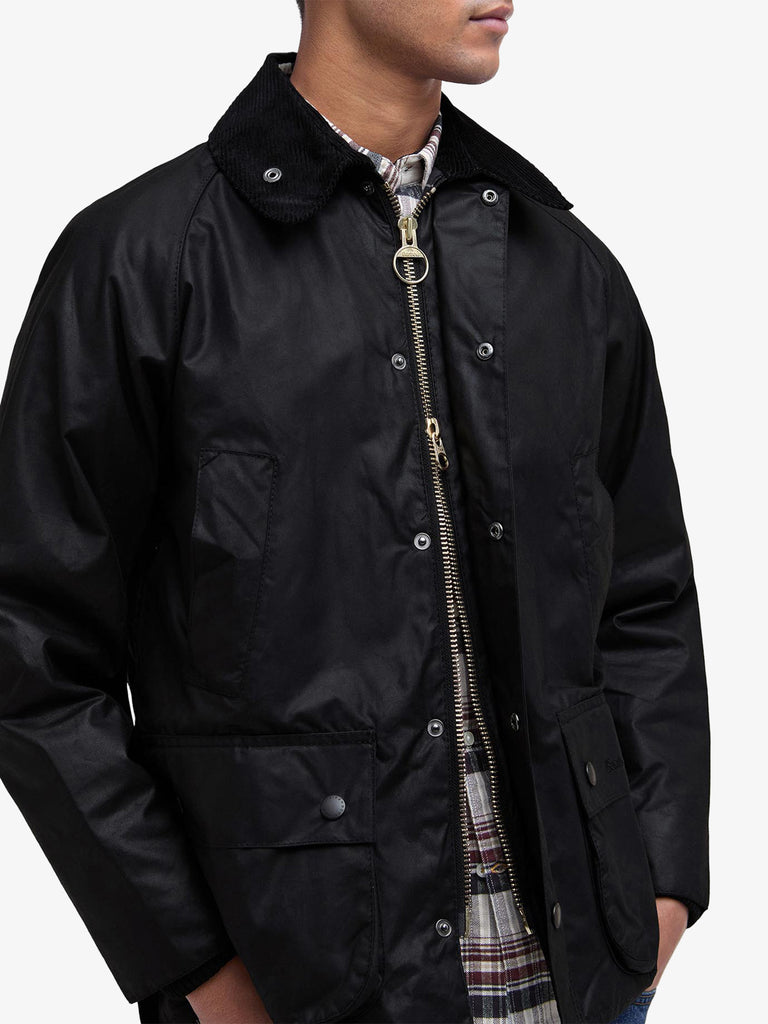BARBOUR giubbotto bedale® cerato uomo nero