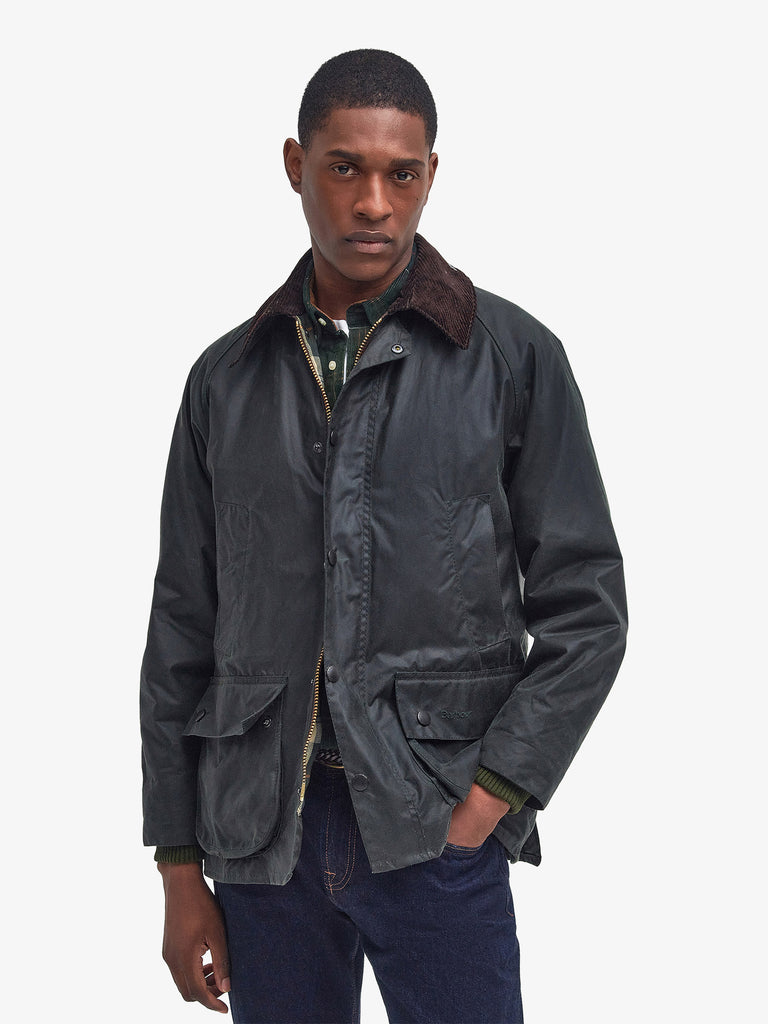 BARBOUR giubbotto bedale® cerato uomo marrone