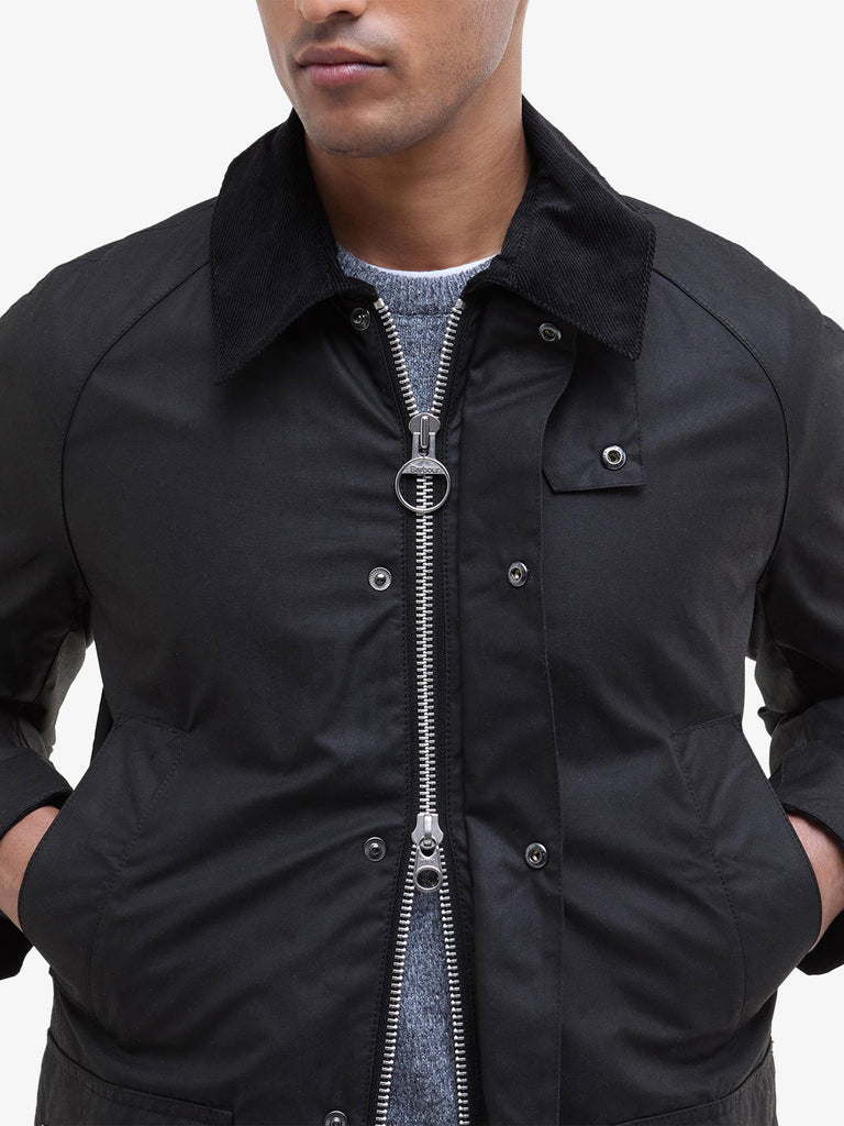 BARBOUR giubbotto ashby cerato uomo nero