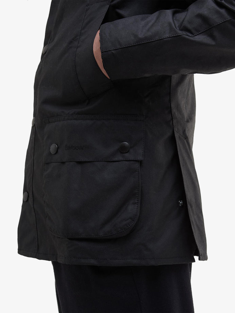 BARBOUR giubbotto ashby cerato uomo nero