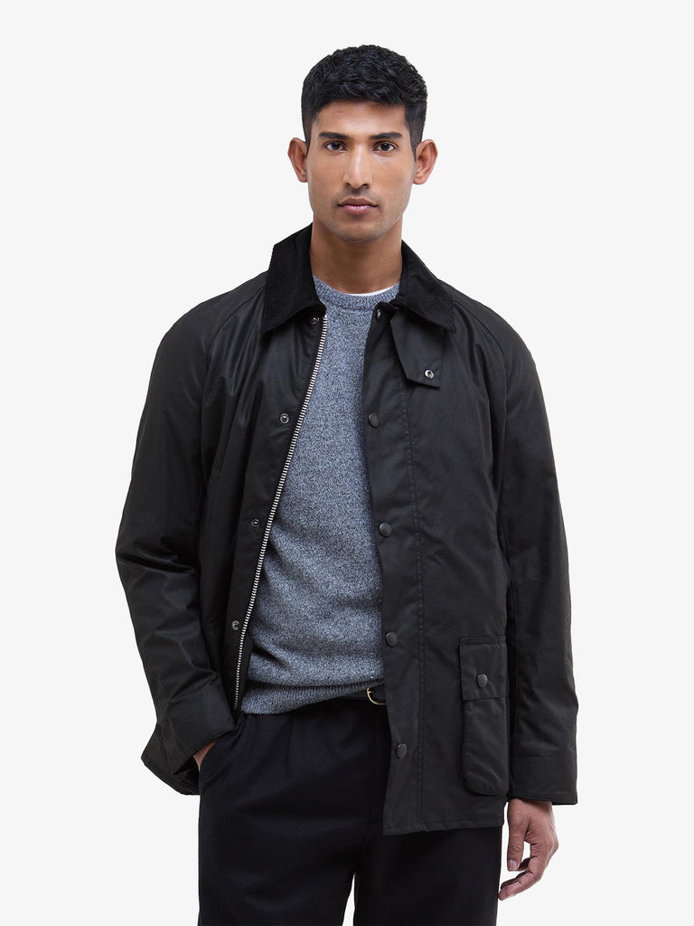 BARBOUR giubbotto ashby cerato uomo nero