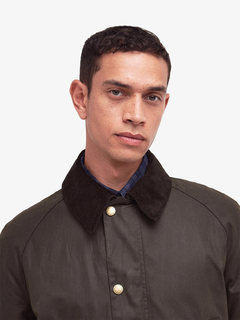 BARBOUR giubbotto ashby cerato uomo verde