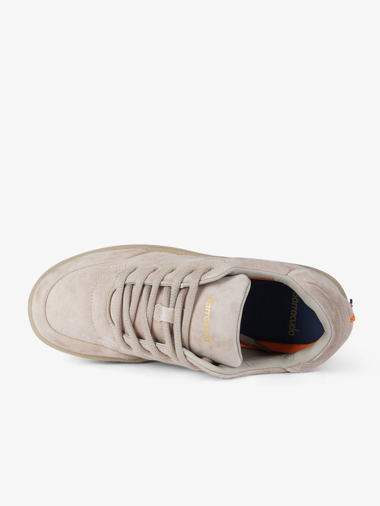 BARRACUDA sneakers uomo crane pelle beige