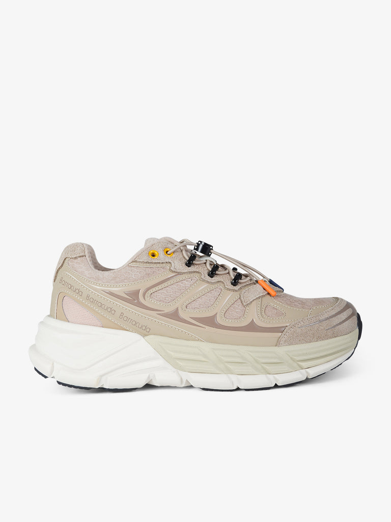 BARRACUDA sneakers uomo round-one pelle beige