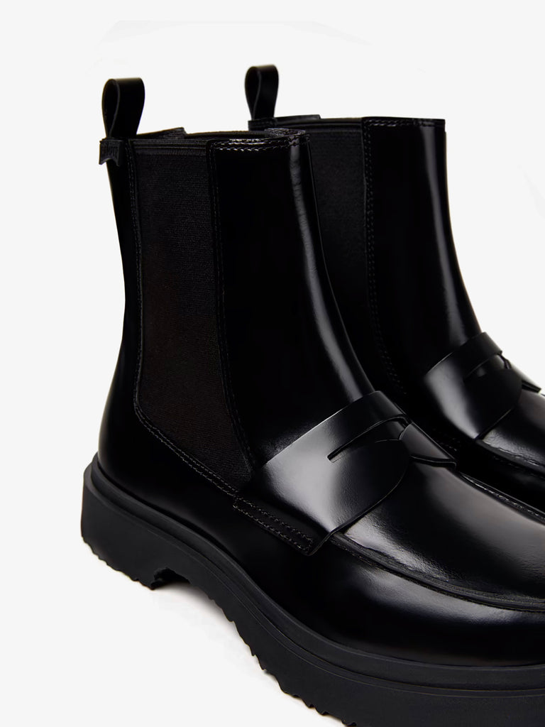 CAMPER stivaletti uomo walden pelle nero