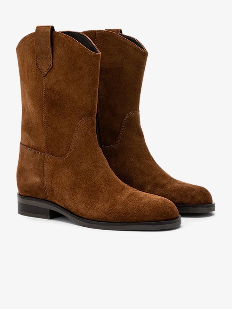 CARMENS stivaletti donna kim low camoscio beige