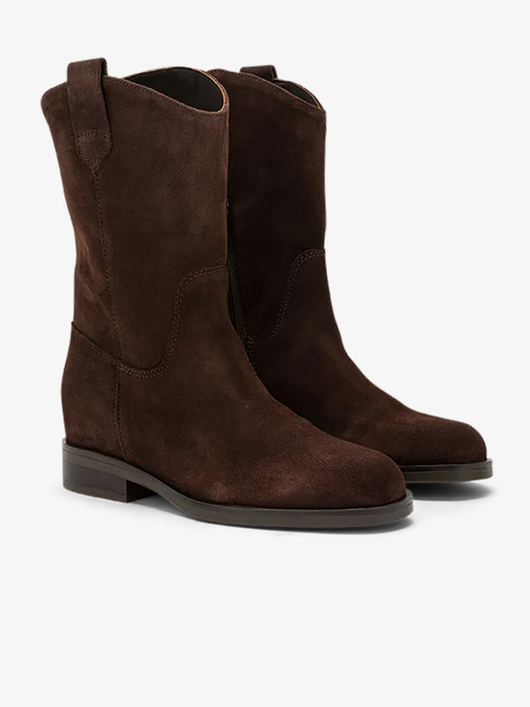 CARMENS stivaletti donna kim low camoscio marrone