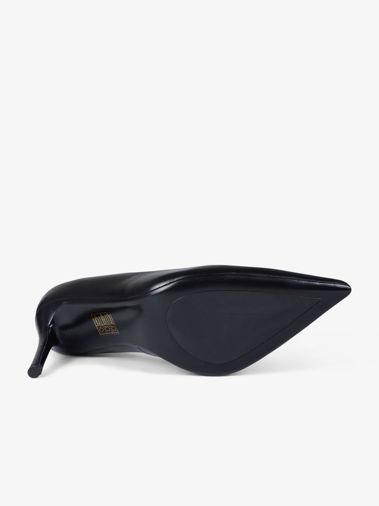 CHICONIC décolleté donna pelle nero