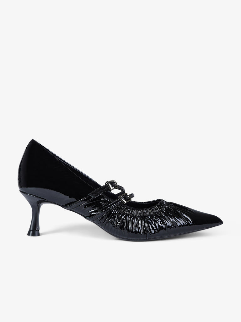 CHICONIC décolleté donna pelle nero