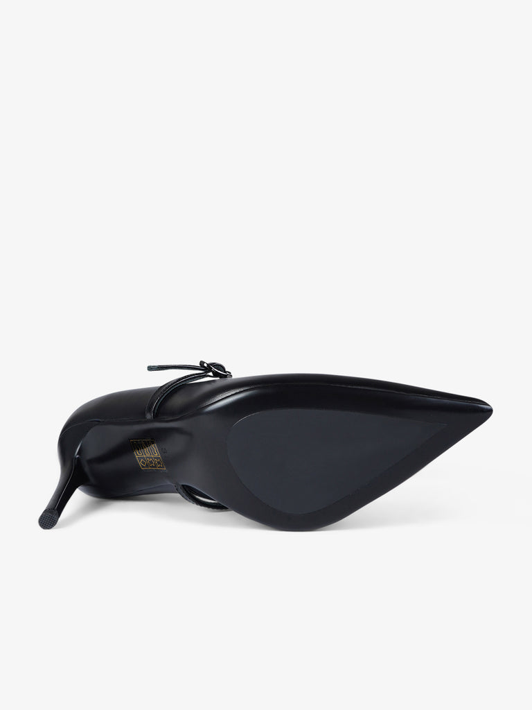 CHICONIC décolleté donna pelle nero