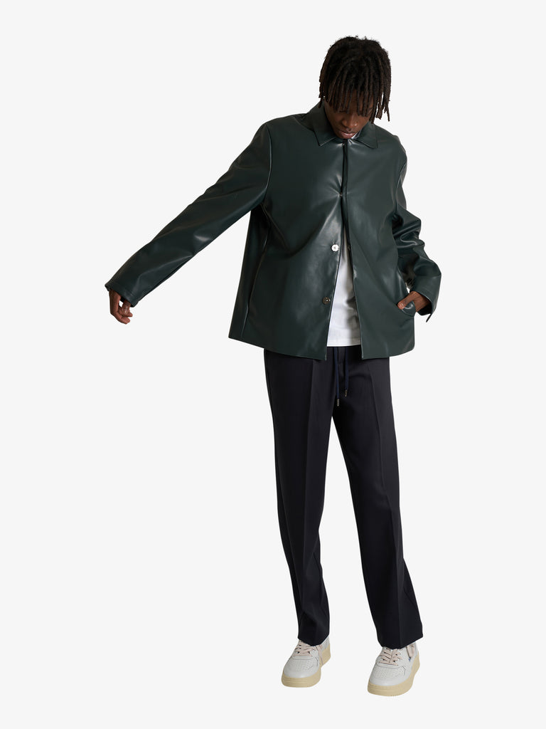 COSTUMEIN blazer mike in ecopelle uomo verde
