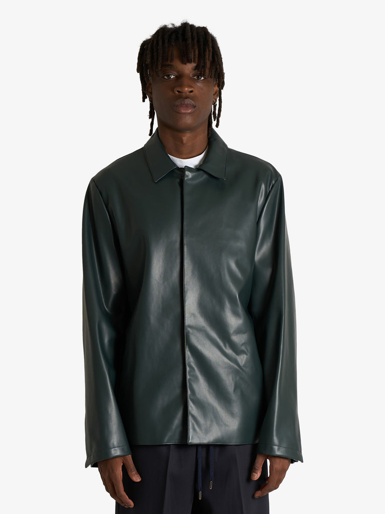 COSTUMEIN blazer mike in ecopelle uomo verde