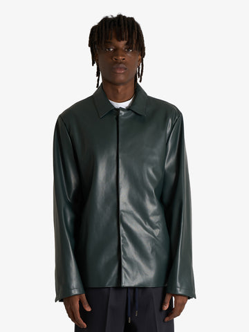 COSTUMEIN blazer mike in ecopelle uomo verde