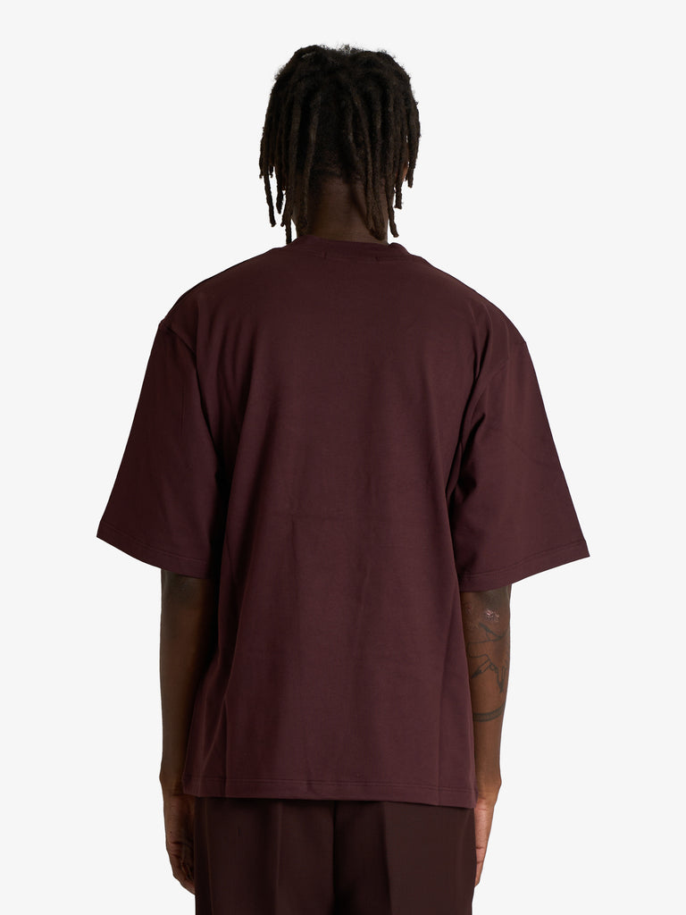 COSTUMEIN t-shirt max uomo bordeaux cotone