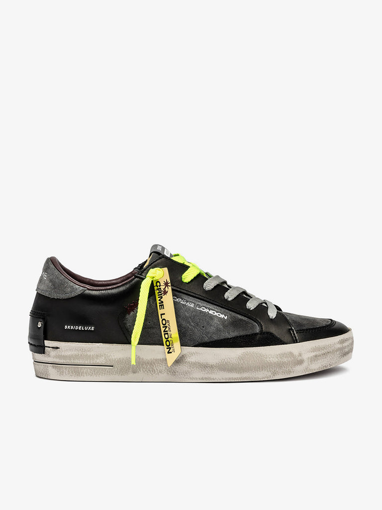 CRIME LONDON sneakers uomo sk8 deluxe 11103AA833 pelle grigio