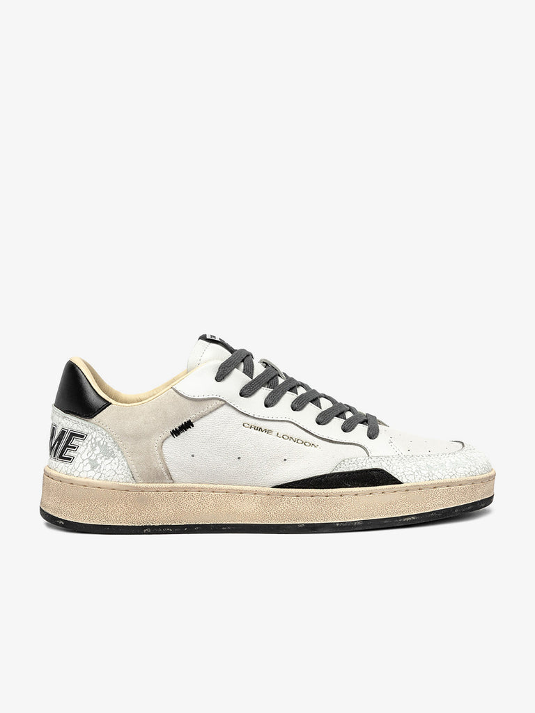 CRIME LONDON sneakers uomo chelsea 11202AA810 pelle bianco