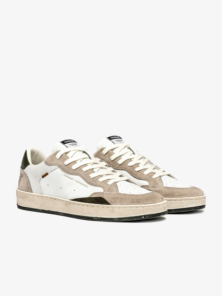 CRIME LONDON sneakers uomo chelsea 11203AA810 pelle bianco