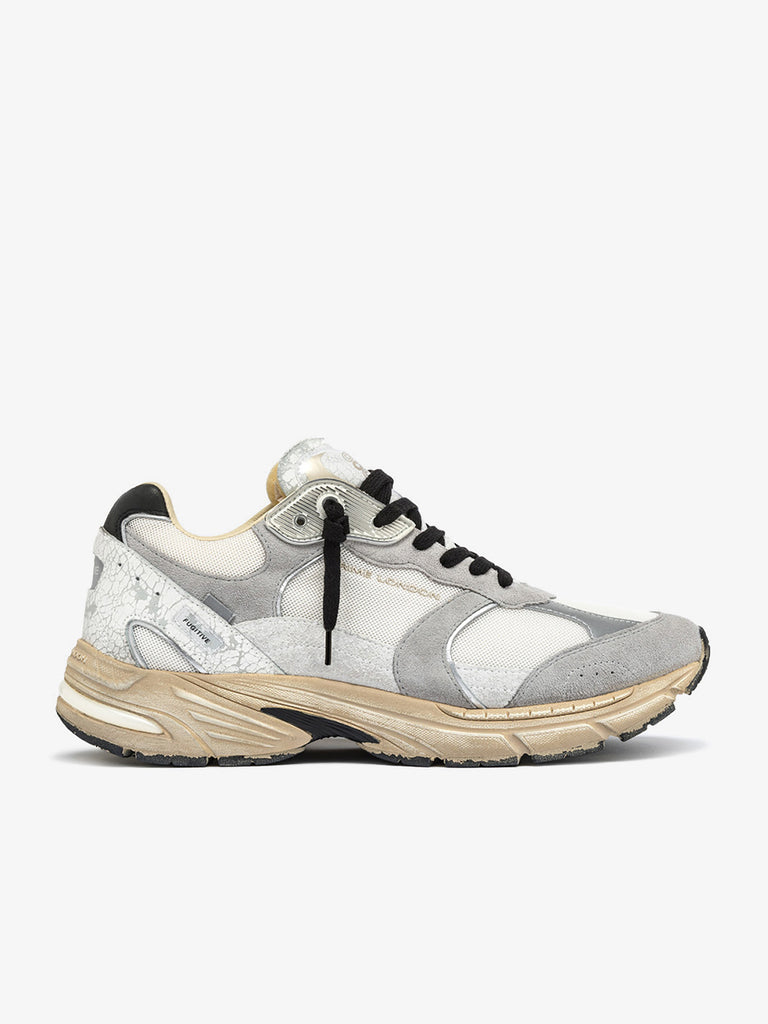 CRIME LONDON sneakers uomo fugitive 14303PP730 pelle grigio