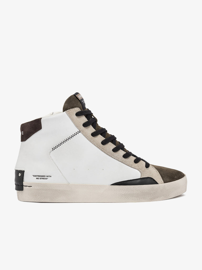 CRIME LONDON sneakers uomo destiny 15051aa7 pelle bianco