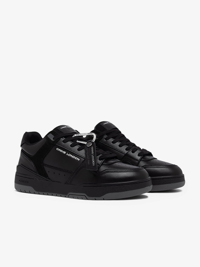 CRIME LONDON sneakers uomo dribble pelle nero