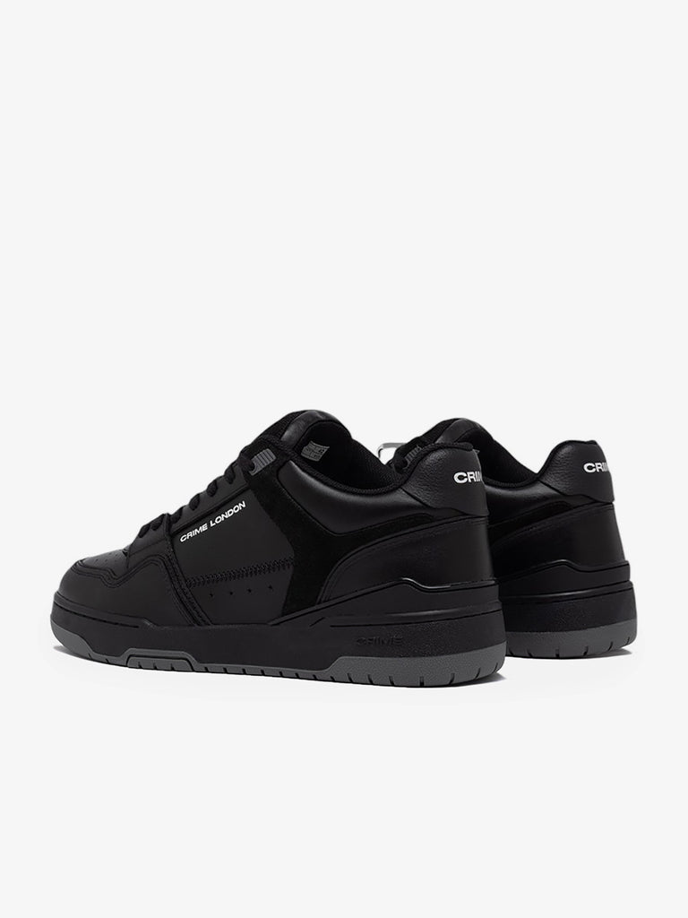 CRIME LONDON sneakers uomo dribble pelle nero