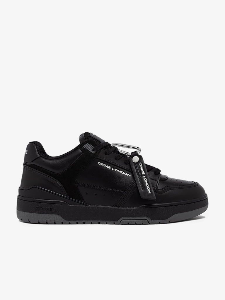 CRIME LONDON sneakers uomo dribble pelle nero