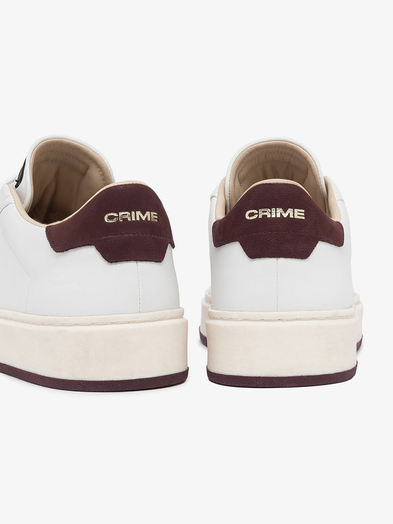 CRIME LONDON sneakers uomo destiny 15850aa7 pelle bianco