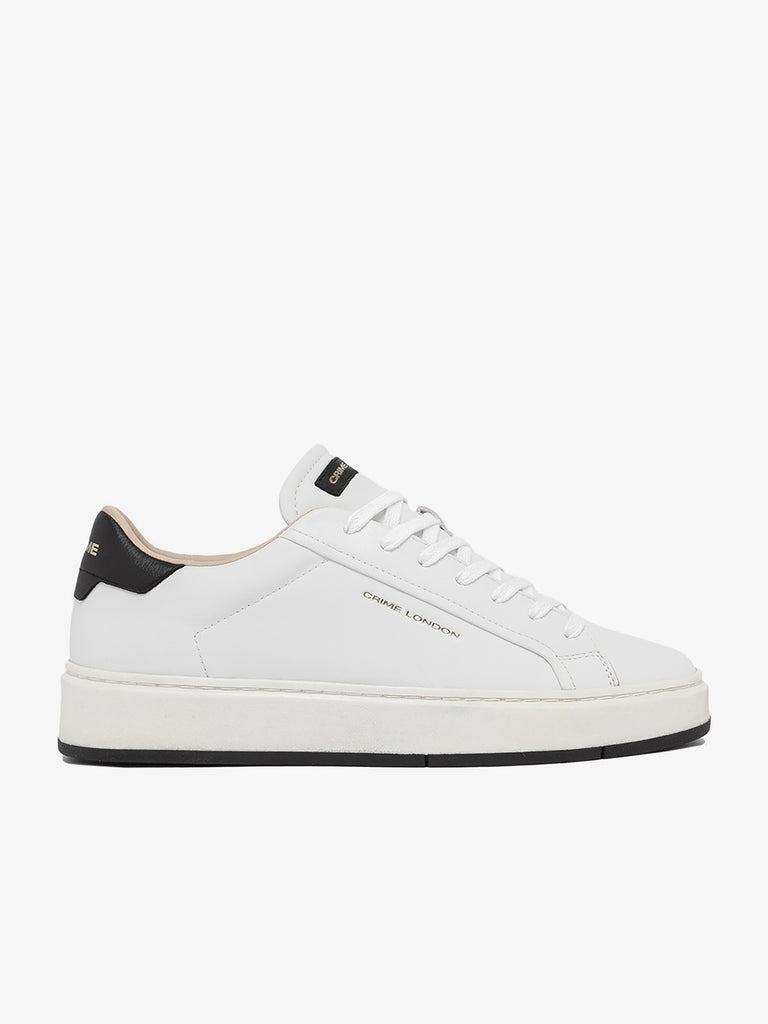 CRIME LONDON sneakers uomo destiny 15851AA710 pelle bianco