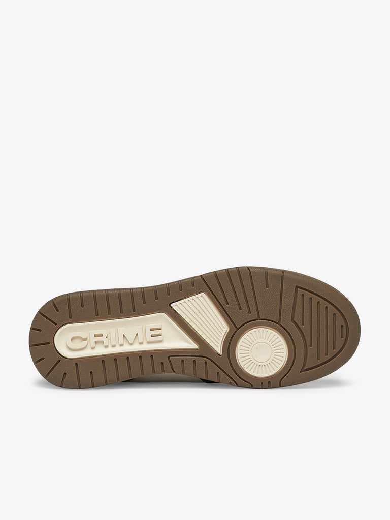 CRIME LONDON sneakers uomo off court og 18301aa6 pelle marrone