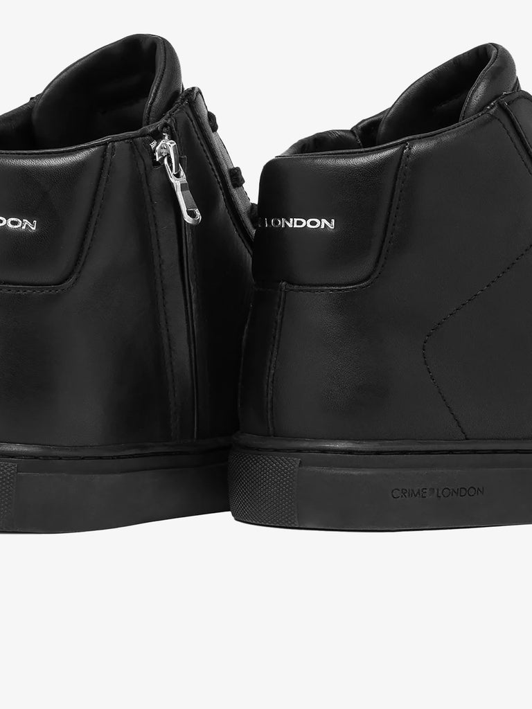 CRIME LONDON sneakers uomo sk8 deluxe mid 18954aa6 pelle nero