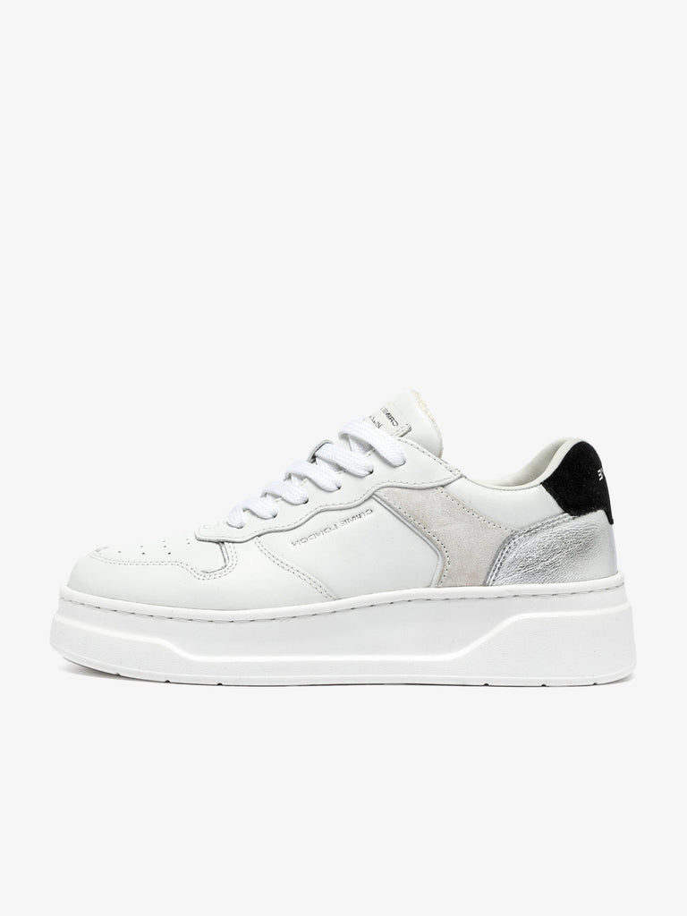 CRIME LONDON sneakers donna deluxe wave 20701pp7 pelle bianco