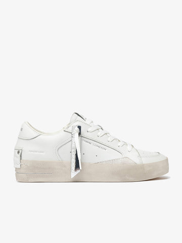 CRIME LONDON sneakers donna sk8 deluxe 21111AA710 pelle bianco