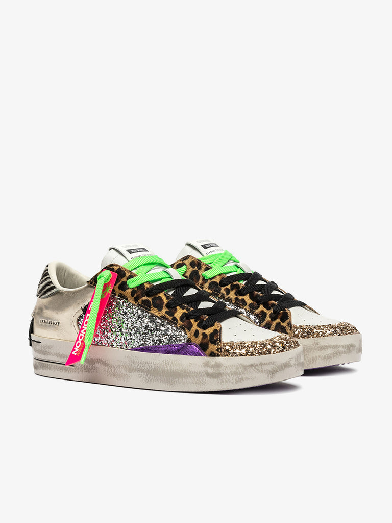 CRIME LONDON sneakers donna sk8 deluxe 25104AA868 pelle multicolor