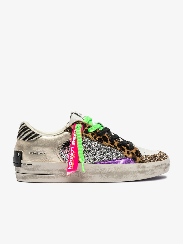 CRIME LONDON sneakers donna sk8 deluxe 25104AA868 pelle multicolor