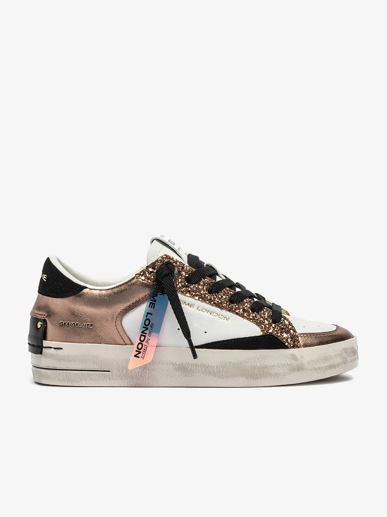 CRIME LONDON sneakers donna sk8 deluxe 25110AA860 pelle marrone