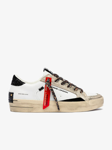 CRIME LONDON sneakers donna sk8 deluxe 25113AA810 pelle bianco