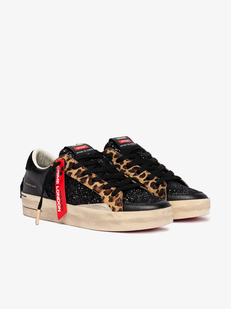 CRIME LONDON sneakers donna sk8 deluxe 25114AA820 pelle nero