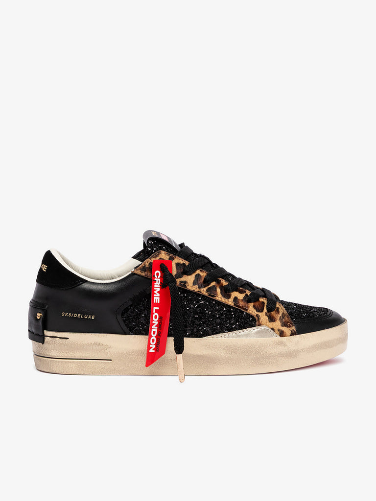 CRIME LONDON sneakers donna sk8 deluxe 25114AA820 pelle nero