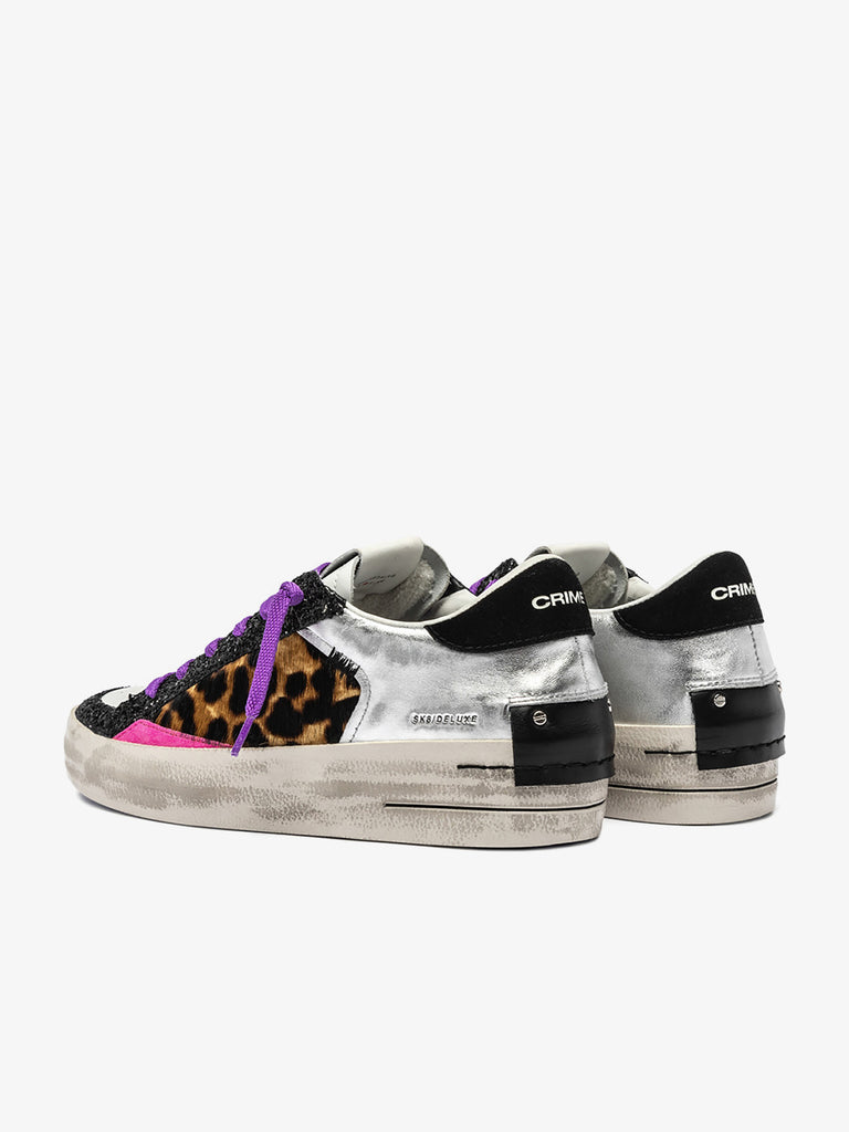 CRIME LONDON sneakers donna sk8 deluxe 25194aa8 pelle multicolor